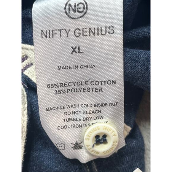 Men's Nifty Genius Blue Polo Shirt Size XL NWT $90 MSRP - Picture 9 of 10